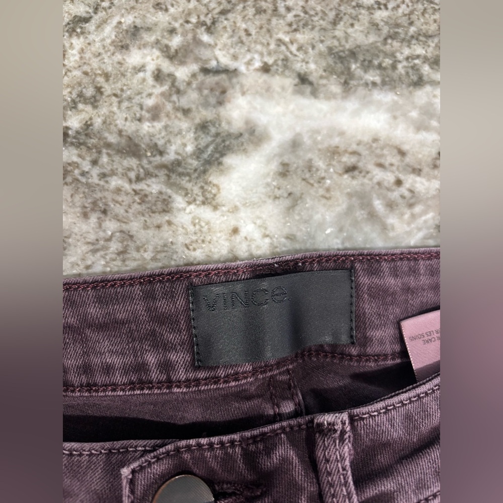 Vince Dylan Skinny Wine Red Jeans Size:27 , Womens - Picture 13 of 16